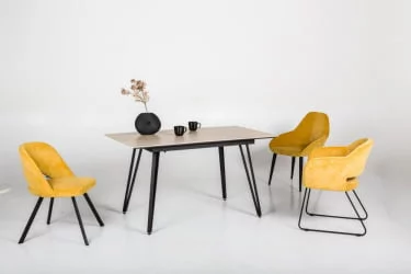 Стол раскладной Диего 140-180 вхите Мрамор графит / white