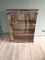 Шкаф со стеклянными дверьми и топом TMC 85.2 (Дуб Каньон)