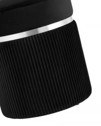 Пуф Миранда с ящиком серебро велюр Черный