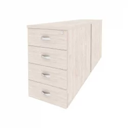 Тумба двойная приставная / опорная ONIX O.TPO-2.8 Денвер Светлый