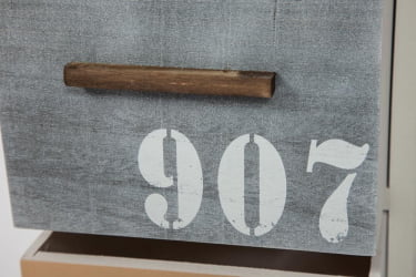 Тумба с 5 ящиками Secret De Maison MARITIME 5 ( mod. HX16-001NS ) Butter white/navy design