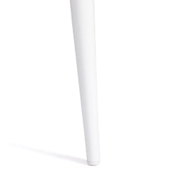 Стол обеденный ALTA (mod. 1183) ЛДСП+меламин/металл, 120+30 х 70 х 75 см, белый мрамор/белый