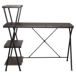 Стол на металлокаркасе BRABIX LOFT CD-004 Мореный дуб