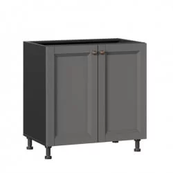 Тумба кухонная 800 Амели-3 ЛД 299.060.000.010 Черный Оникс серый