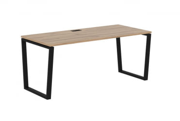 Стол письменный ЕДИС ЕВСТ 1780 Дуб Денвер светлый Черный / EDIS EVST
