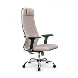 Кресло руководителя Мetta L 1m 38K2/4D Infinity Easy Clean (MPES) Комплект 7 Светло-бежевое