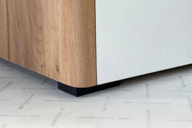 Шкаф трехдверный (зеркало) Адам MSA-05 дуб крафт золотой/белое дерево