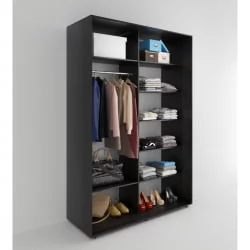 Шкаф-купе 2-х дверный Акцент-Дуэт КЛ 1400х600 Венге