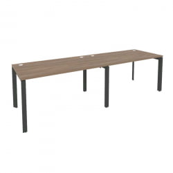 Рабочая станция на П-образном м/к ОНИКС О.МП-РС-2.3.8 Дуб Аризона/Антрацит / ONIX O.MP-RS-2.3.8