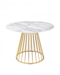 Стол обеденный Ливерпуль 110x110 Белый мрамор