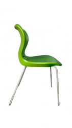 Стул универсального назначения АУРА (рост 6) Оливковый/Каркас полимерный хром / AURA