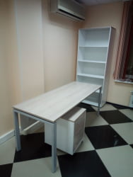 Шкаф 4 широкий открытый Deka 10.19.101 Дуб Сантана светлый/Белый