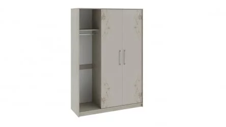 Шкаф Бостон Ясень шимо/Бежевый глянец