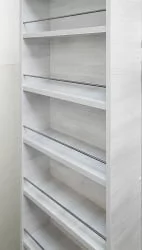 Поворотный шкаф Драйв Шелф (левый) Беленый дуб