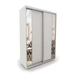 Шкаф-купе 2-х дверный Акцент-Вера КР 1400х600  Выбеленное дерево