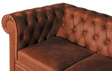 Диван трехместный раскладной Беркли 3Р Рыжий