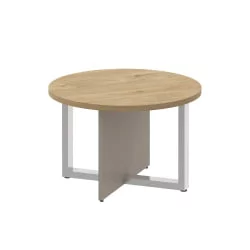 Стол журнальный, круглый СХИФТ СК.СГ-КР-70 Тиквуд Светлый/Капучино / SHIFT SK.SG-KR-70