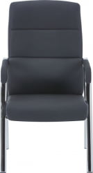 Кресло для посетителей Еверпроф Ситй Экокожа Черный / Everprof City