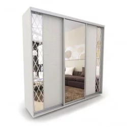 Шкаф-купе 3-х дверный Акцент-Вера КР 1800х600  Выбеленное дерево