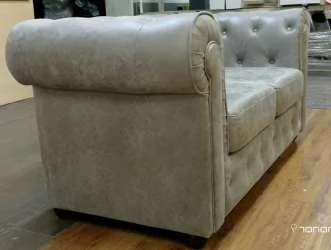 Диван замша Ньюфорд ASH Серый