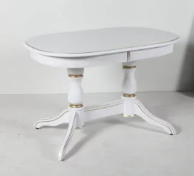 Стол обеденный раскладной Лира (1,2м) тон 1 с золотой патиной