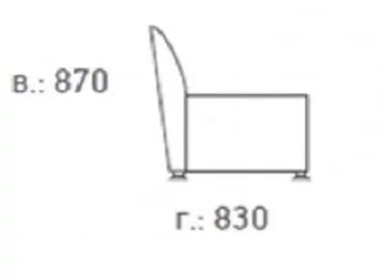 Белый диван Европа 3-х местный Fusion White
