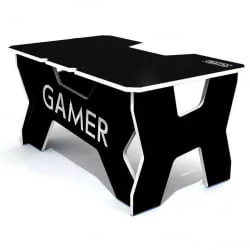 Геймерский стол Генериc Комфорт Гамер2/ДС/НВ Белый Черный / Generic Comfort Gamer2/DS/NW