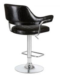 Стул барный ДОБРИН CХАРЛЙ (черный крокодил) 2 шт / DOBRIN CHARLY