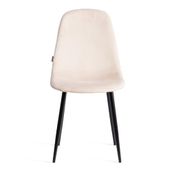 Металлический стул BREEZE (mod. JSC-58) Велюр/металл , 44 х 53 х 86 см, beige (бежевый) HLR2 / черный