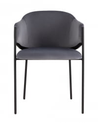 Стул Брасе велюр Серый / Brace