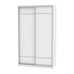Белый шкаф-купе в прихожую Б-220х135х60-3(Белый-Д7Д7) / B-220х135х60-3(Белый-D7D7)