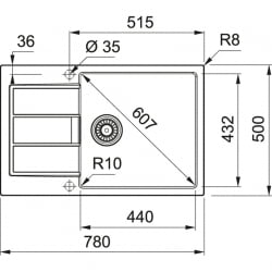 Мойка Франке С2Д 611-78 КСЛ (500) / Franke S2D XL
