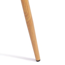 Металлический стул BREEZE (mod. 4724) вельвет/металл, 44 х 53 х 87 см, Light beige (светло-бежевый) HLR1 / натуральный