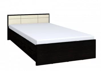 Полутороспальная кровать АМЕЛИ 3 1400 с основанием дерево (венге)