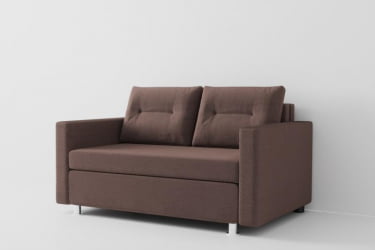 Диван Лоджия (Berhouse) Цвет фасада: Кофе; Тип: Прямой; Материал фасада: Рогожка