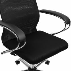 Кресло руководителя BRABIX PREMIUM Ultimate EX-800 хром Черное