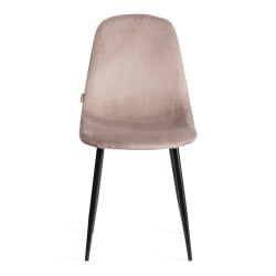 Стул БРЕЕЗЕ (мод. ДЖСC-58) Велюр/металл , 44 х 53 х 86 см, коффее (кофейный) ХЛР 9 / черный / BREEZE (mod. JSC-58) coffee HLR