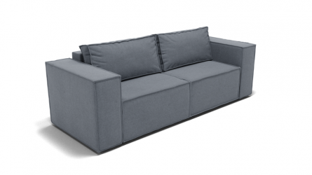 Диван Рашт (ЗР) Цвет фасада: Серый; Тип: Прямой; Материал фасада: Металл/Велюр