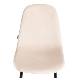 Металлический стул BREEZE (mod. JSC-58) Велюр/металл , 44 х 53 х 86 см, beige (бежевый) HLR2 / черный
