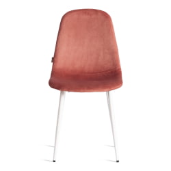 Стул BREEZE (mod. JSC-58) Велюр/металл , 44 х 53 х 86 см, Coral (коралловый) HLR44 / белый