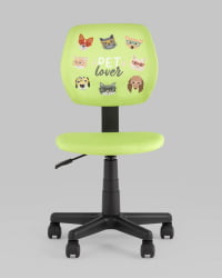 Кресло компьютерное детское ЛОЛО Пет Ловер зеленый / Pet Lover