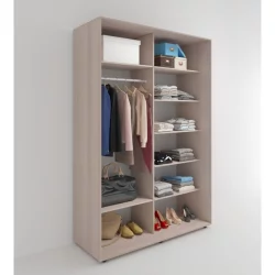 Шкаф-купе Акцент-Дуэт КВ 1200х600 Ясень шимо светлый