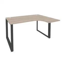 Стол эргономичный правый на О-образном м/к ОНИКС О.МО-СА-3Р Дуб Аттик/Антрацит / ONIX O.MO-SA-3R