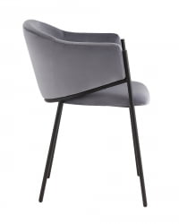 Стул Брасе велюр Серый / Brace