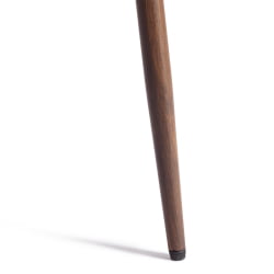 Дизайнерский стул БРЕЕЗЕ (мод. ДЖСC-58) Велюр/металл , 44 х 53 х 86 см, Дэрк бровн (темно-коричневый) ХЛР11/ орех / BREEZE (mod. JSC-58) Dark brown HLR11/