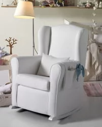 Детское кресло Micuna Wing/Nanny white/white искусственная кожа Детское кресло Micuna Wing/Nanny white/white искусственная кожа
