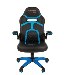Кресло геймерское CHAIRMAN GAME 18 Черный Голубой