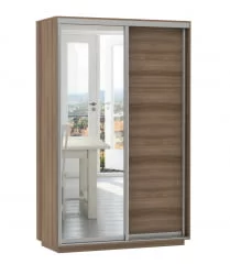 Шкаф-купе двухдверный Экспресс Хит Медиум Ясень шимо темный