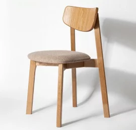 Стул с мягким сиденьем Вега Pink кашемир Эмаль белая