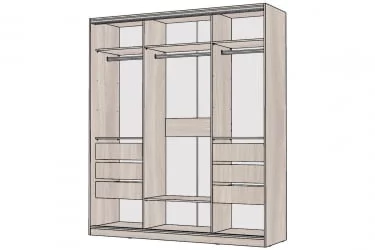 Шкаф-купе 3-х дверный Виктория 2000х584х2300, Ясень шимо светлый 20ДЗЗЗДЗЗЗДЗЗЗ-ЯЯШШ-Яшс 310-3177